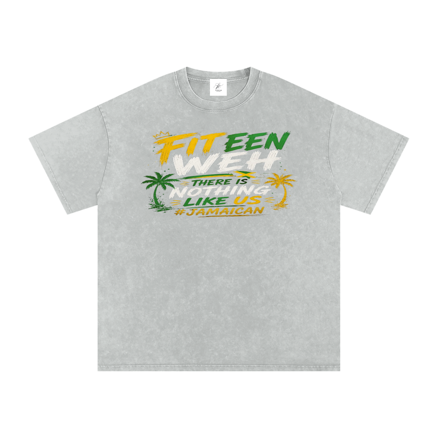 FZ Unisex Snow Washed Oversized Cotton Tee