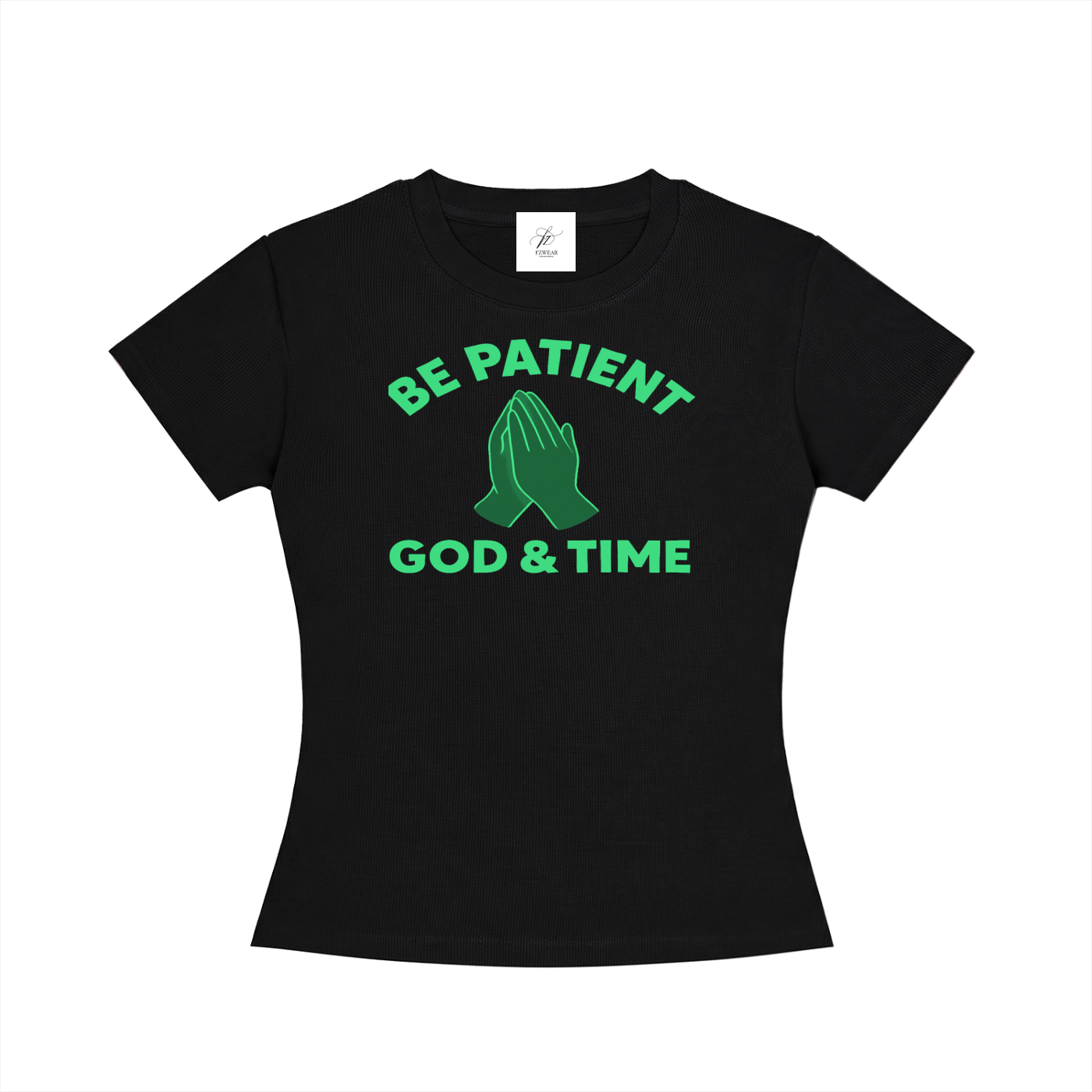 FZ Women's Slim Fit God & Time Crewneck Tee