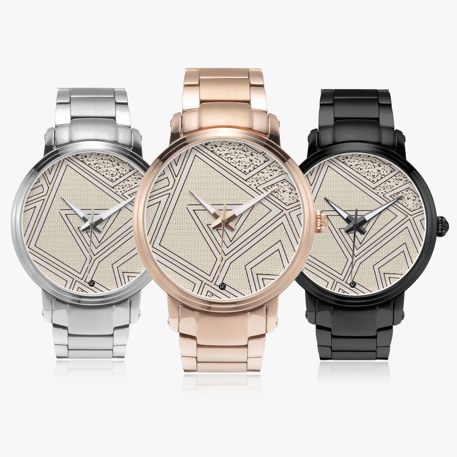 FZ African Print Steel Strap Automatic Watch - FZwear