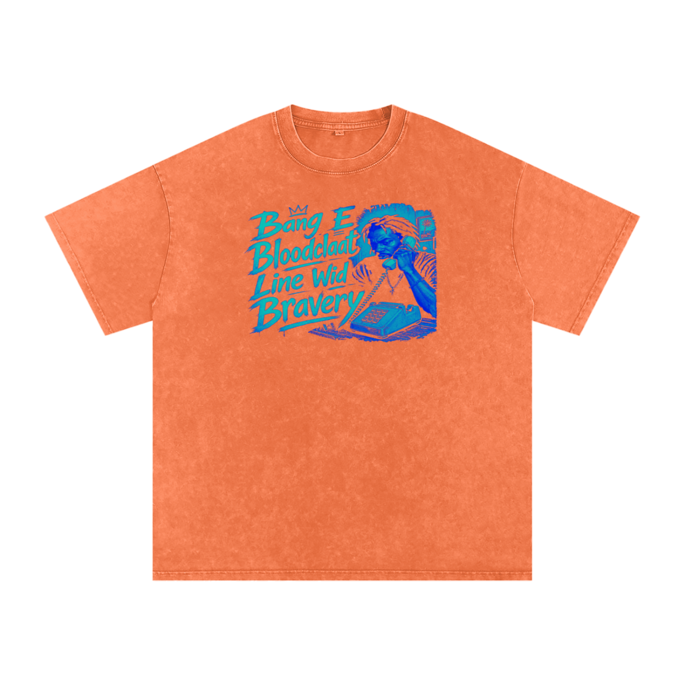 FZ Unisex Snow Washed Oversized Bang Cotton Tee