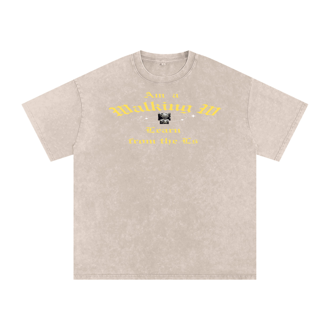 FZ Unisex Snow Washed Oversized Cotton Tee