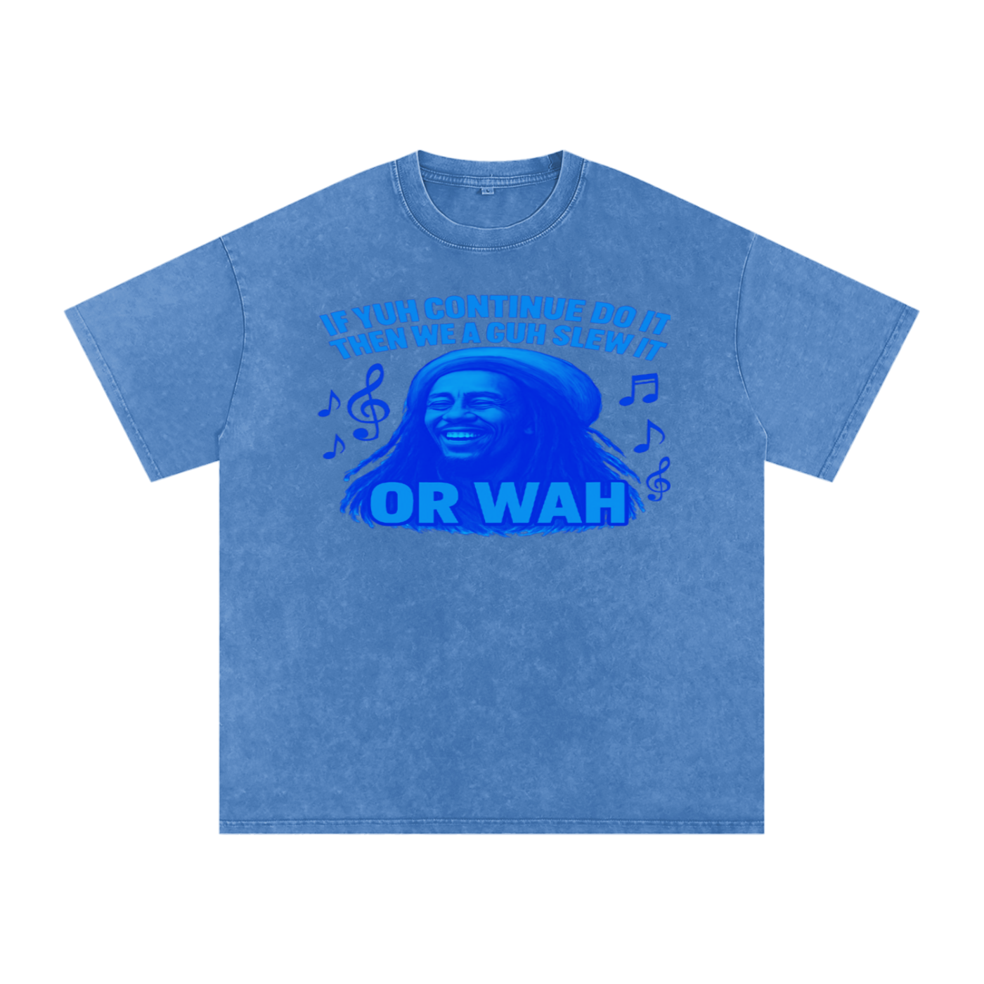 FZ Unisex "Or Wah" Acid Wash Oversize Tee
