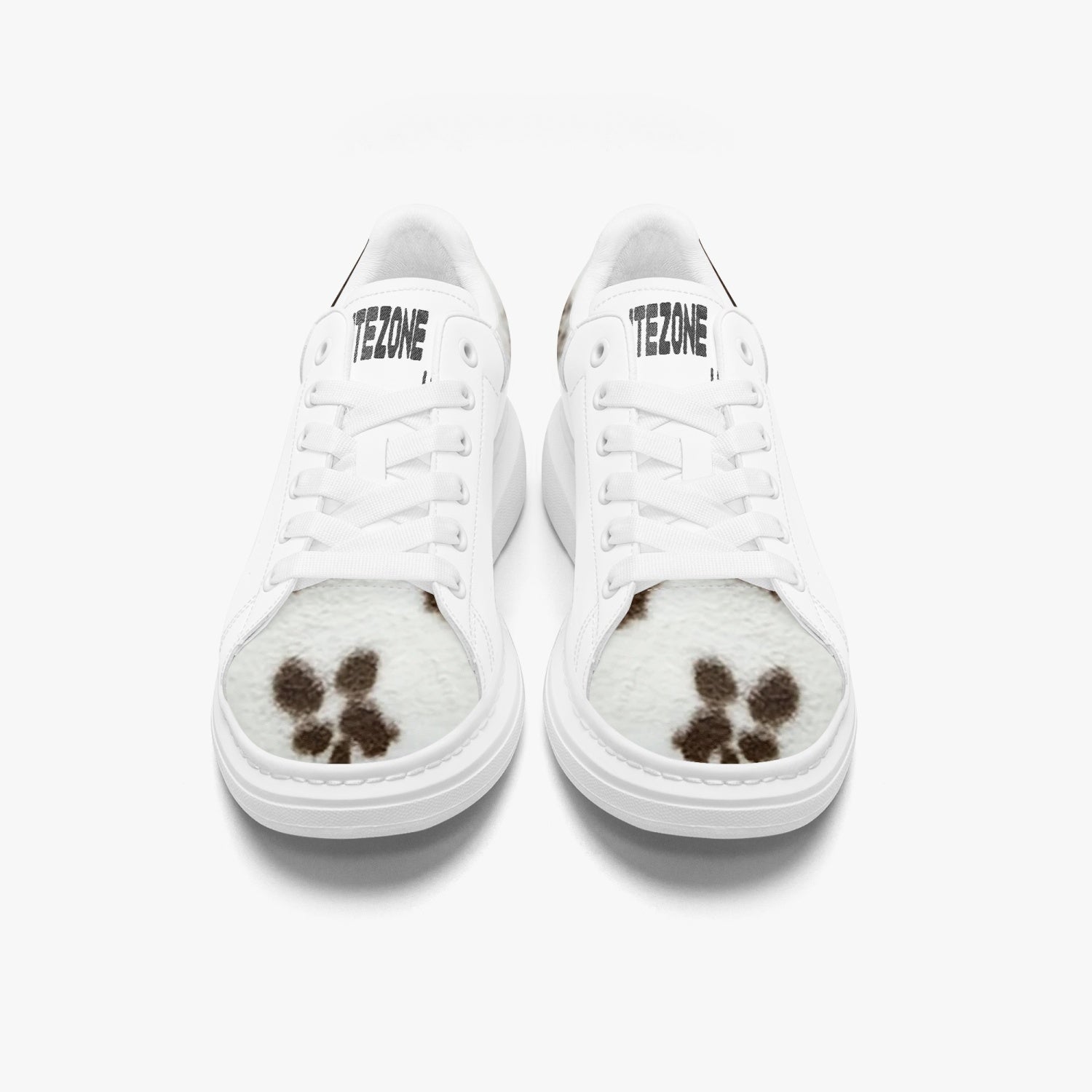 FZ Unisex Animal Print Leather Oversized Sneakers - FZwear