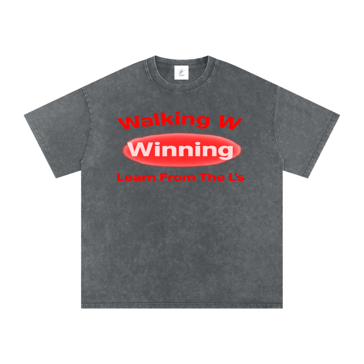 FZ Unisex Acid Wash Winning Oversize Tee