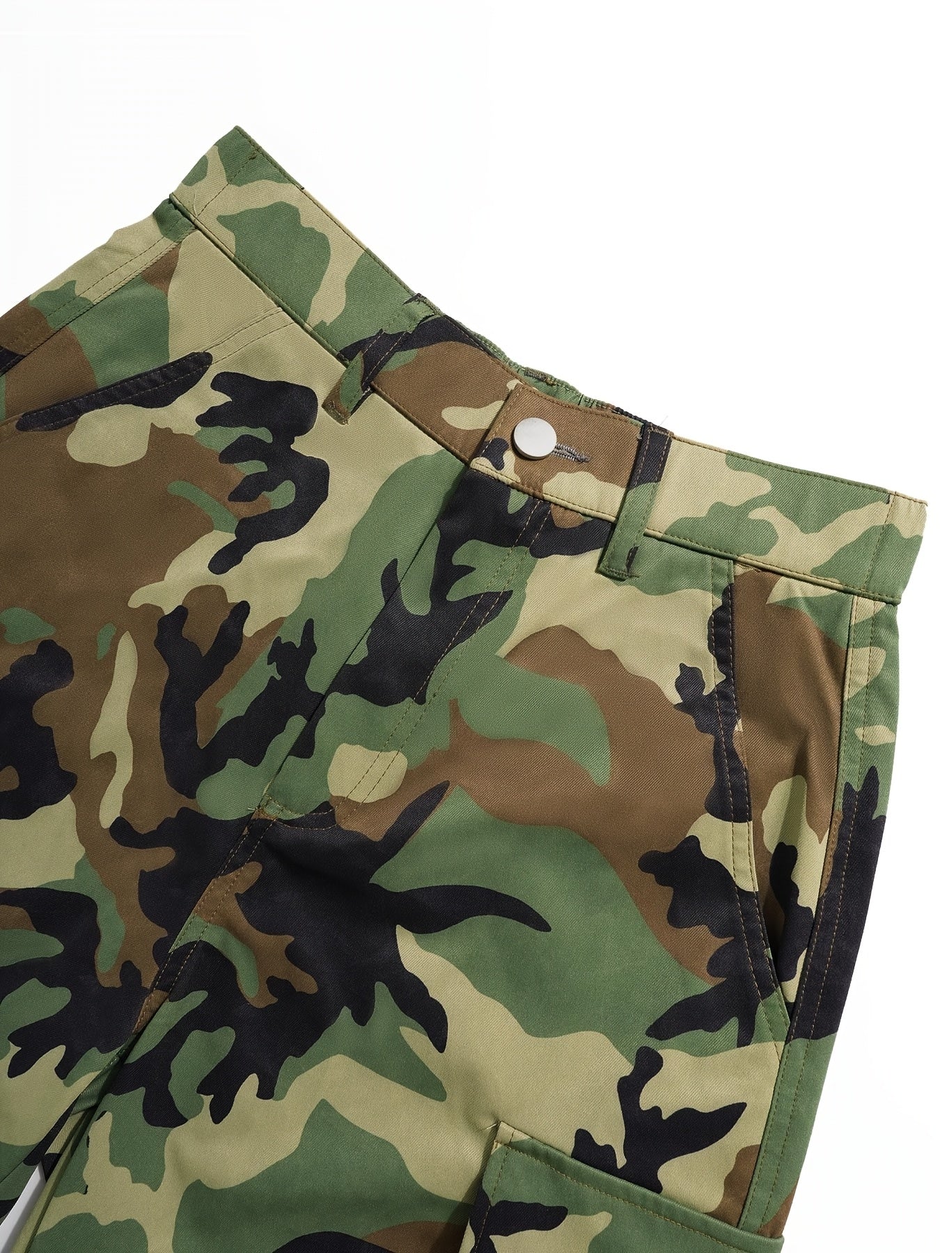 FZ Women's Camo Print Casual Street Style Elastic Waist Cargo Pants