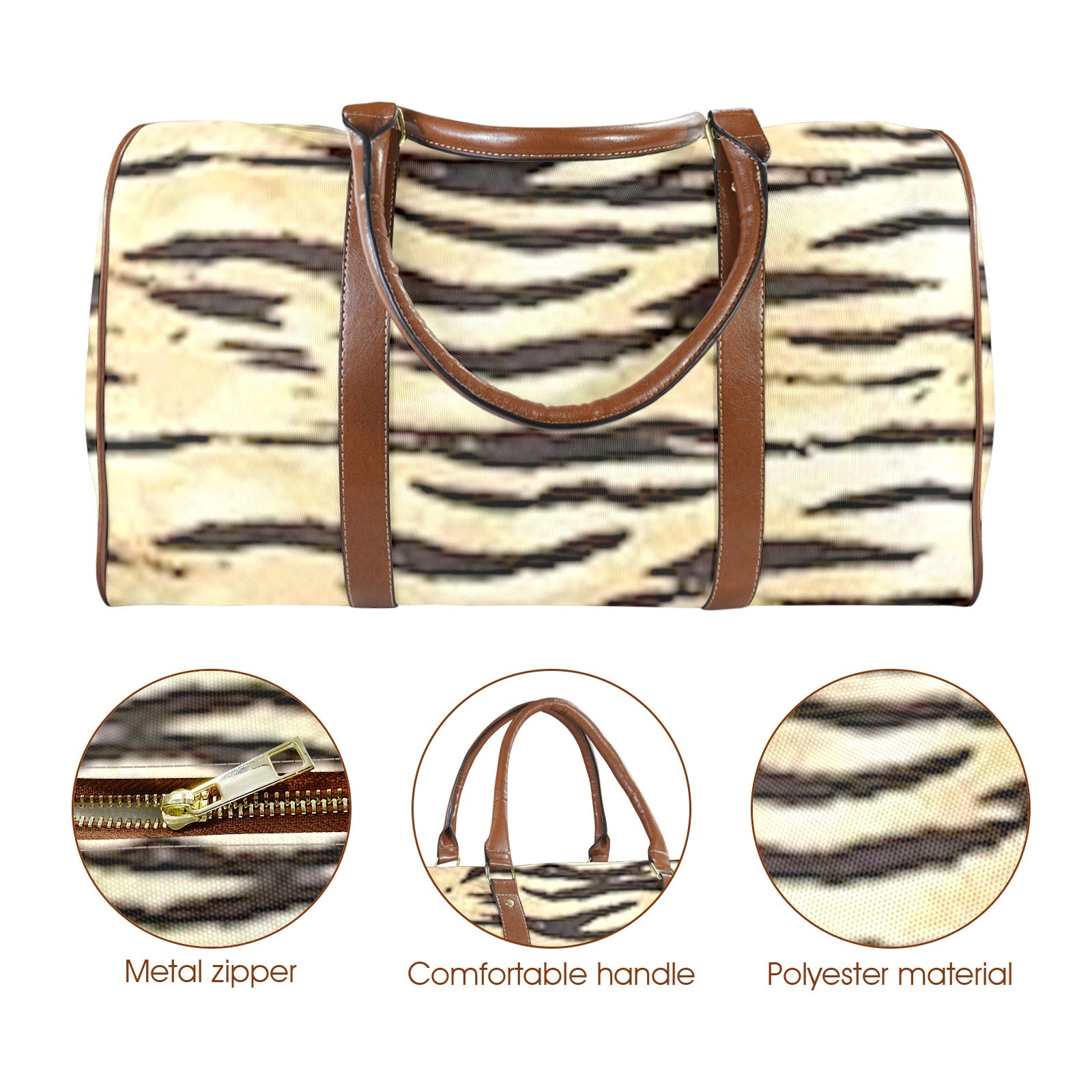 FZ Tiger African Print large Travel Bag - FZwear