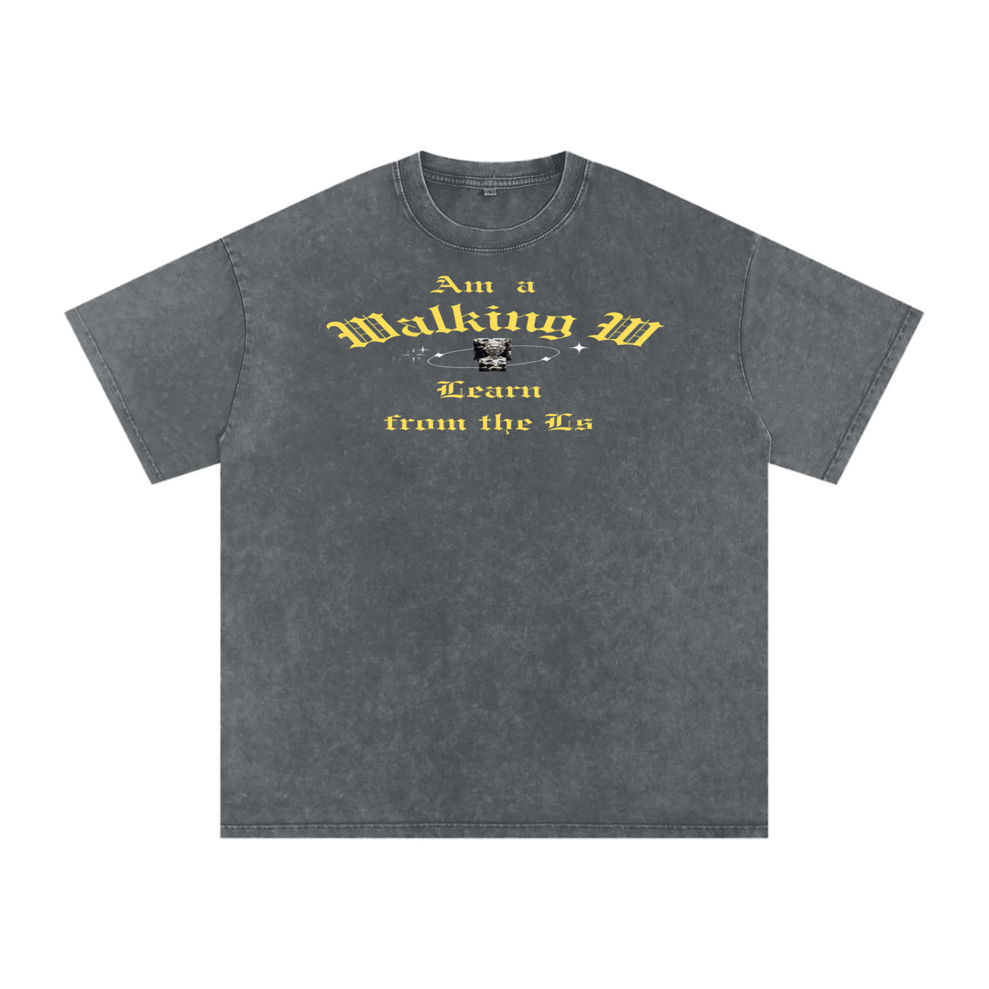 FZ Unisex Snow Washed Oversized Cotton Tee