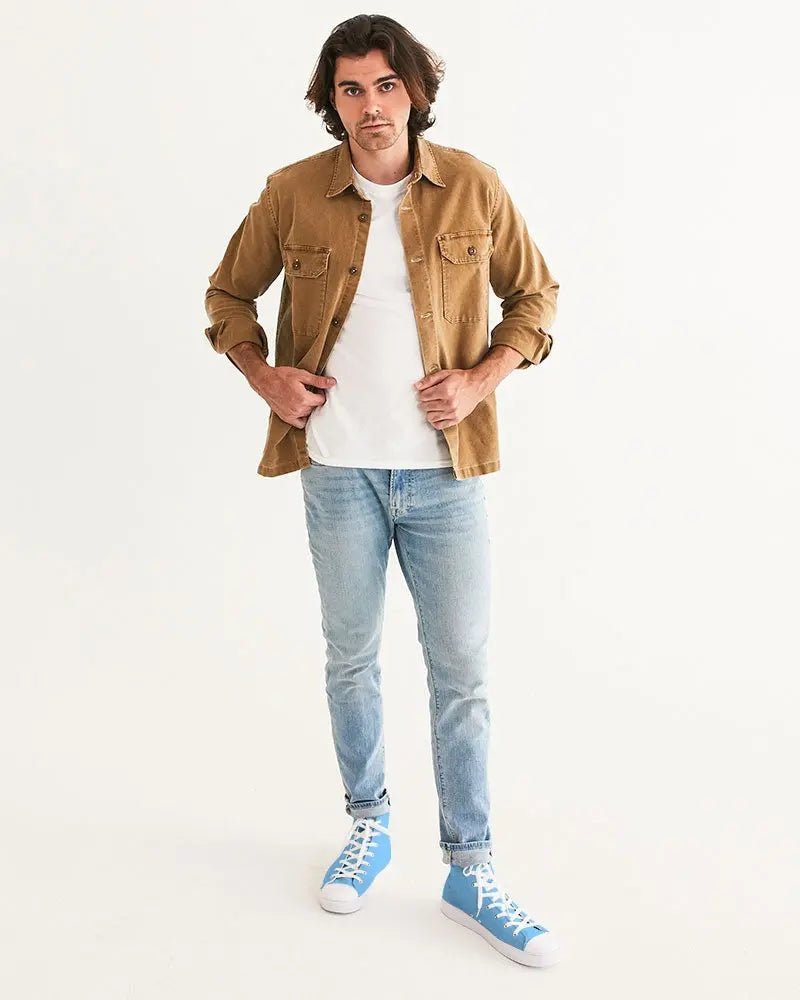 BLUE SKY ZONE Men's Hightop Canvas Shoe Kin Custom