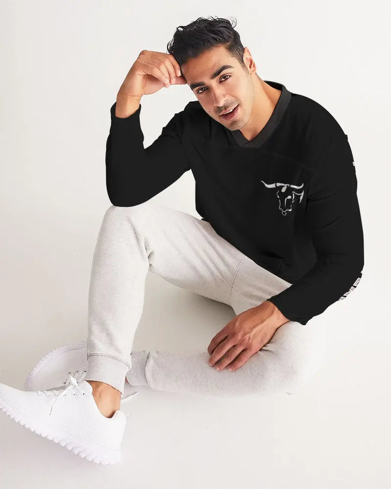 BULL Men's Long Sleeve Sports Jersey Kin Custom