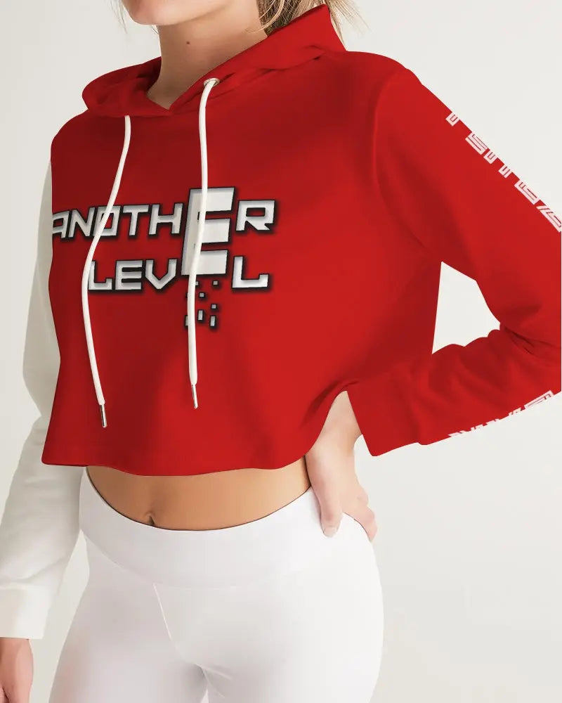 FIRE ZONE Women's Cropped Hoodie Kin Custom