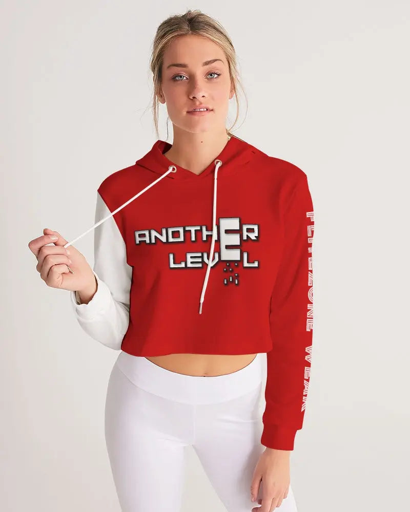 FIRE ZONE Women's Cropped Hoodie Kin Custom