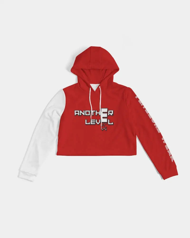 FIRE ZONE Women's Cropped Hoodie Kin Custom