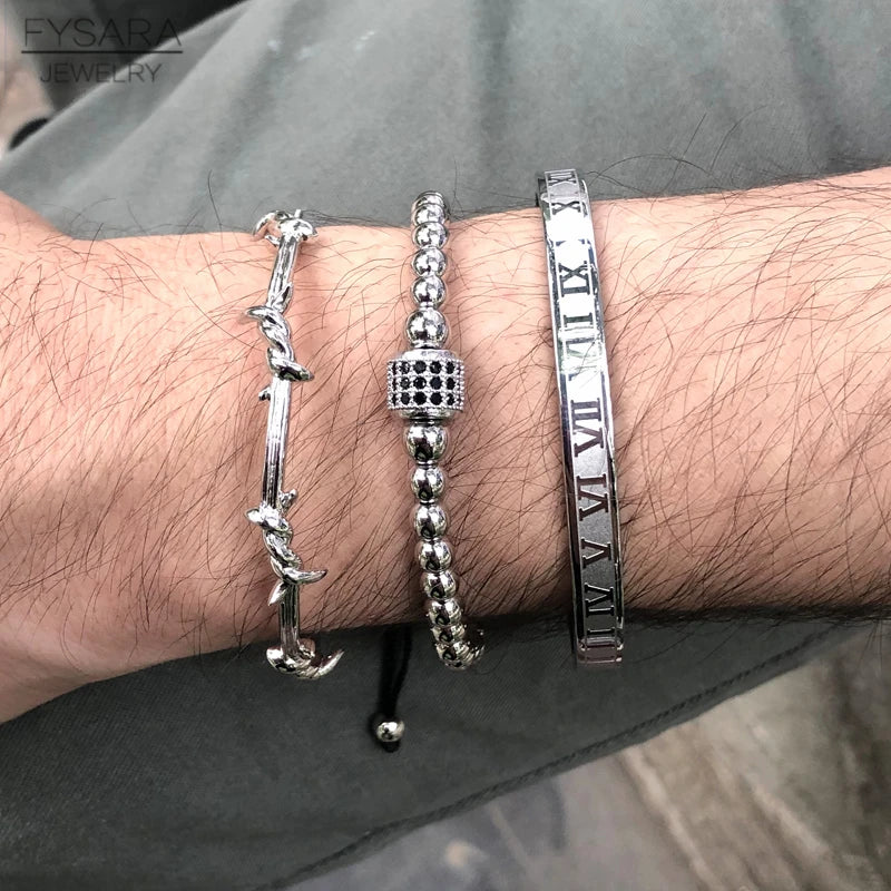 FZ 3pcs/Set Classical Handmade Braiding Bracelet