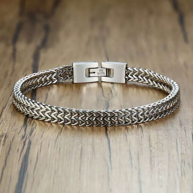 FZ Double Rope Chain Stainless Steel Polish Color Bracelet - FZwear
