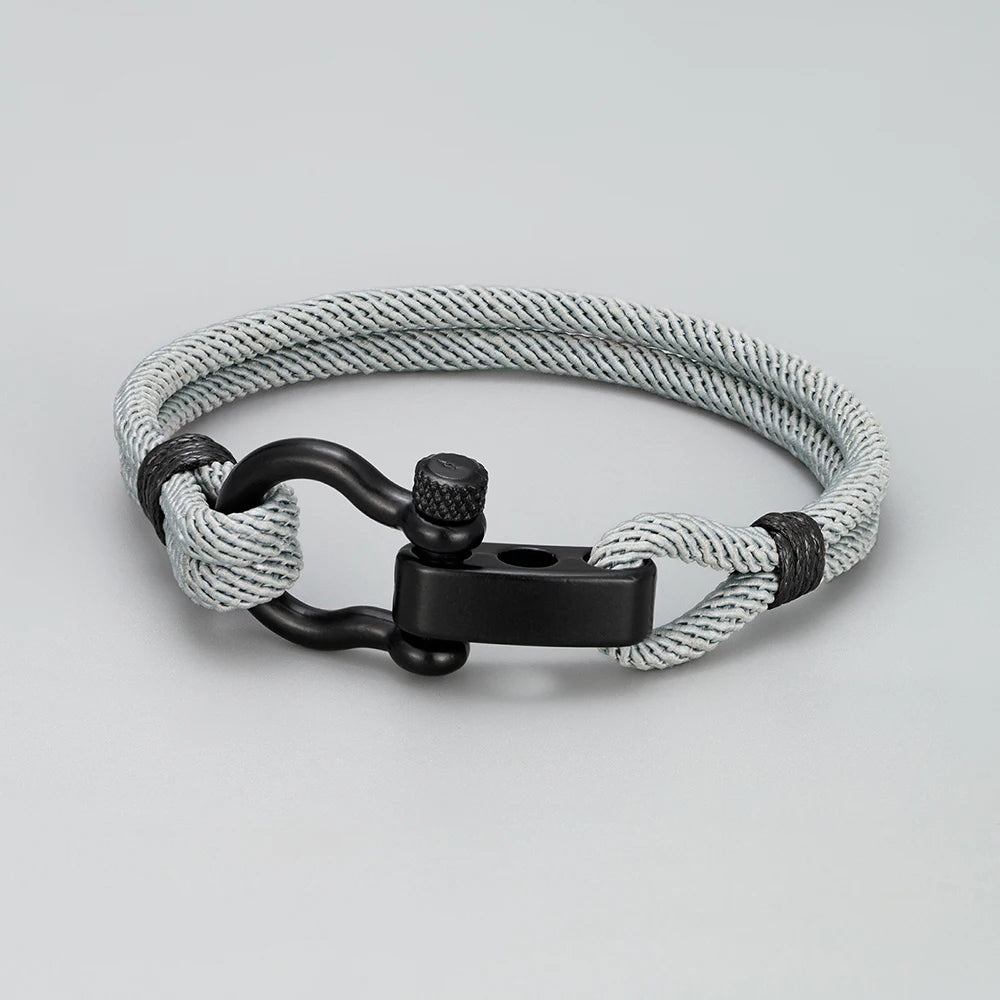 FZ Outdoor Stainless Steel Adjustable Buckle Braided Milan Rope Bracelet - FZwear