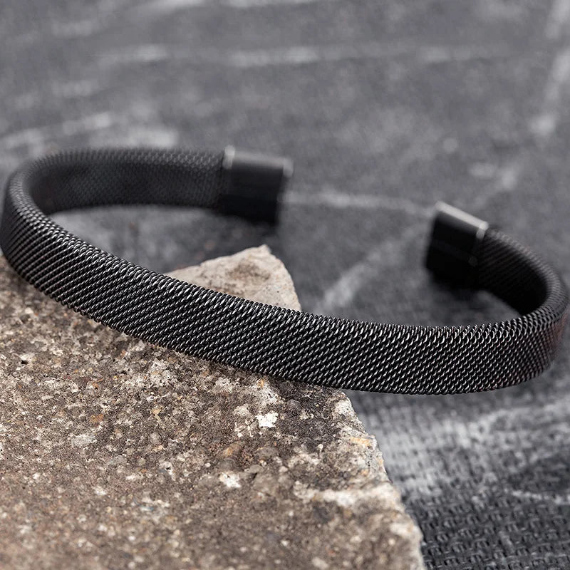 FZ Vintage Stainless Steel Cuban Cuff Bracelets - FZwear