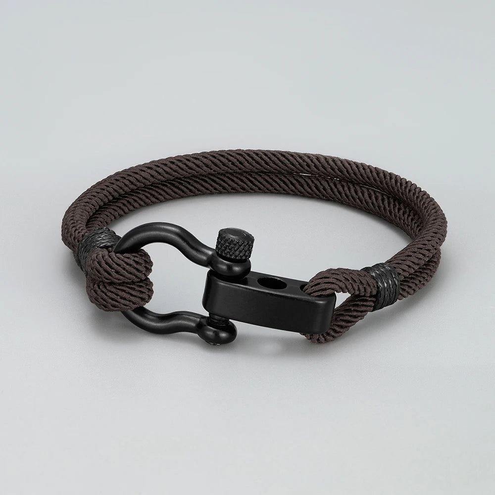 FZ Outdoor Stainless Steel Adjustable Buckle Braided Milan Rope Bracelet - FZwear