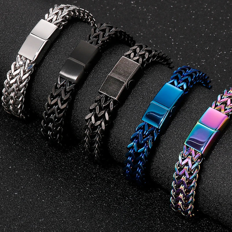 FZ Solid Stainless Steel Color Chain Bracelet - FZwear