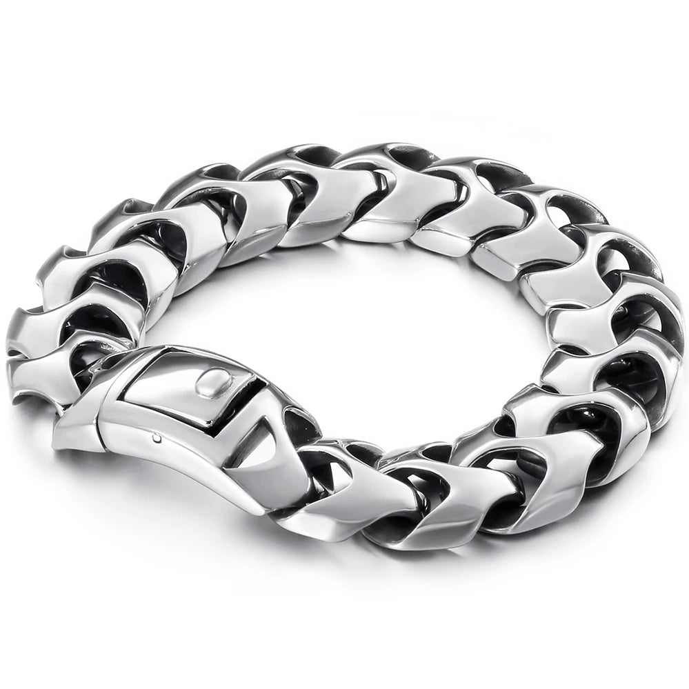 FZ Heavy Stainless Steel Link Chain Bracelet - FZwear