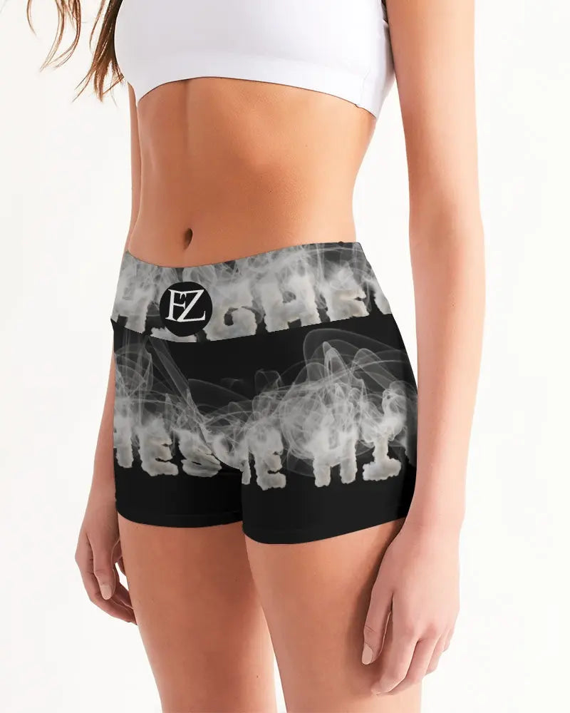 HIGH GRADE Women's Mid-Rise Yoga Shorts Kin Custom