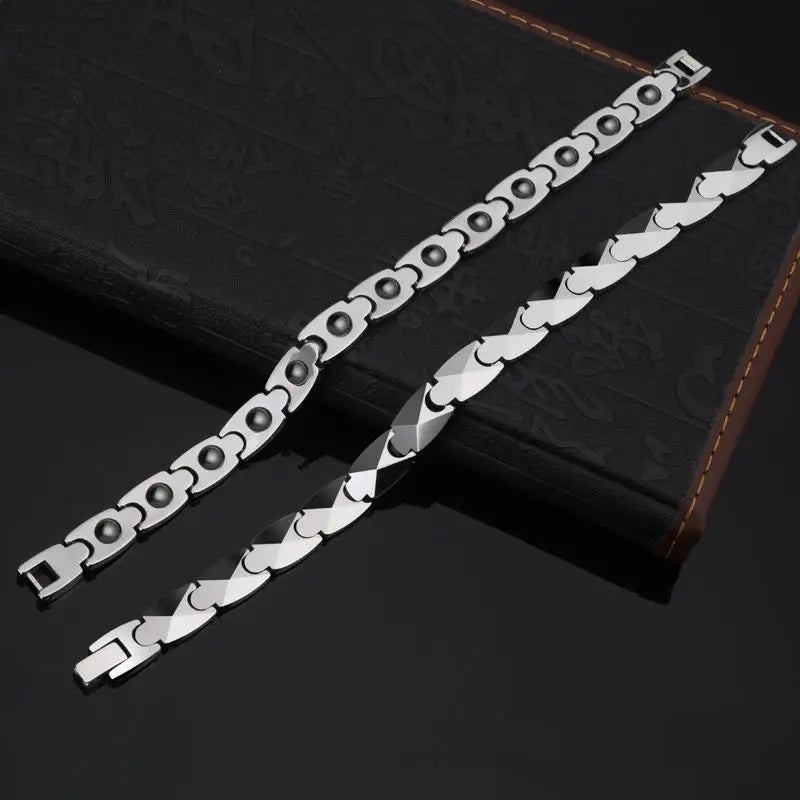 FZ High Polished Tungsten Healing Magnet Bracelet - FZwear