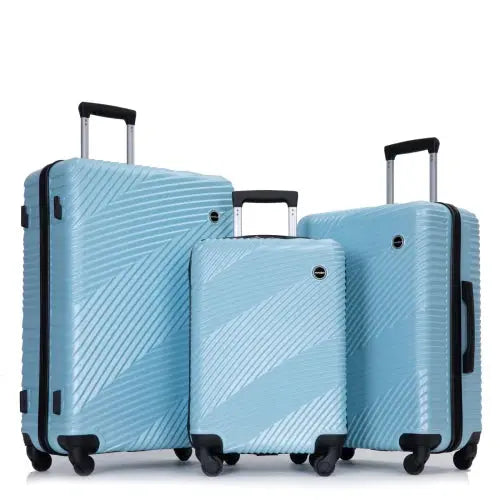 FZ Hardshell with Spinner Wheel Lightweight 3 Piece Suitcase Set