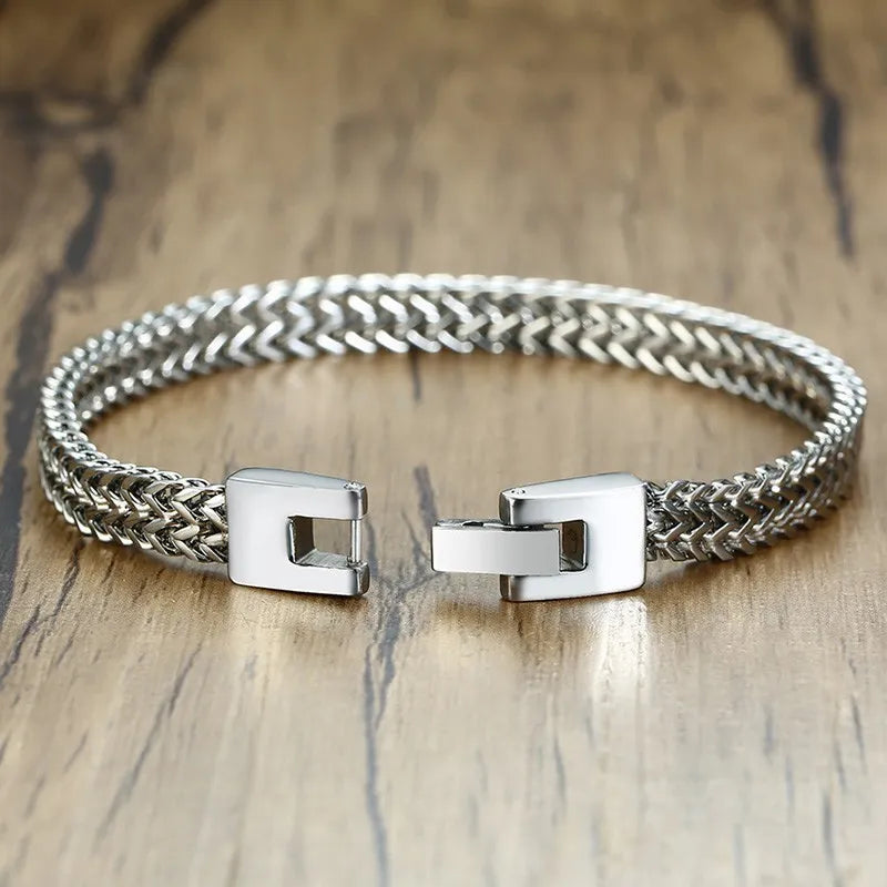 FZ Double Rope Chain Stainless Steel Polish Color Bracelet - FZwear