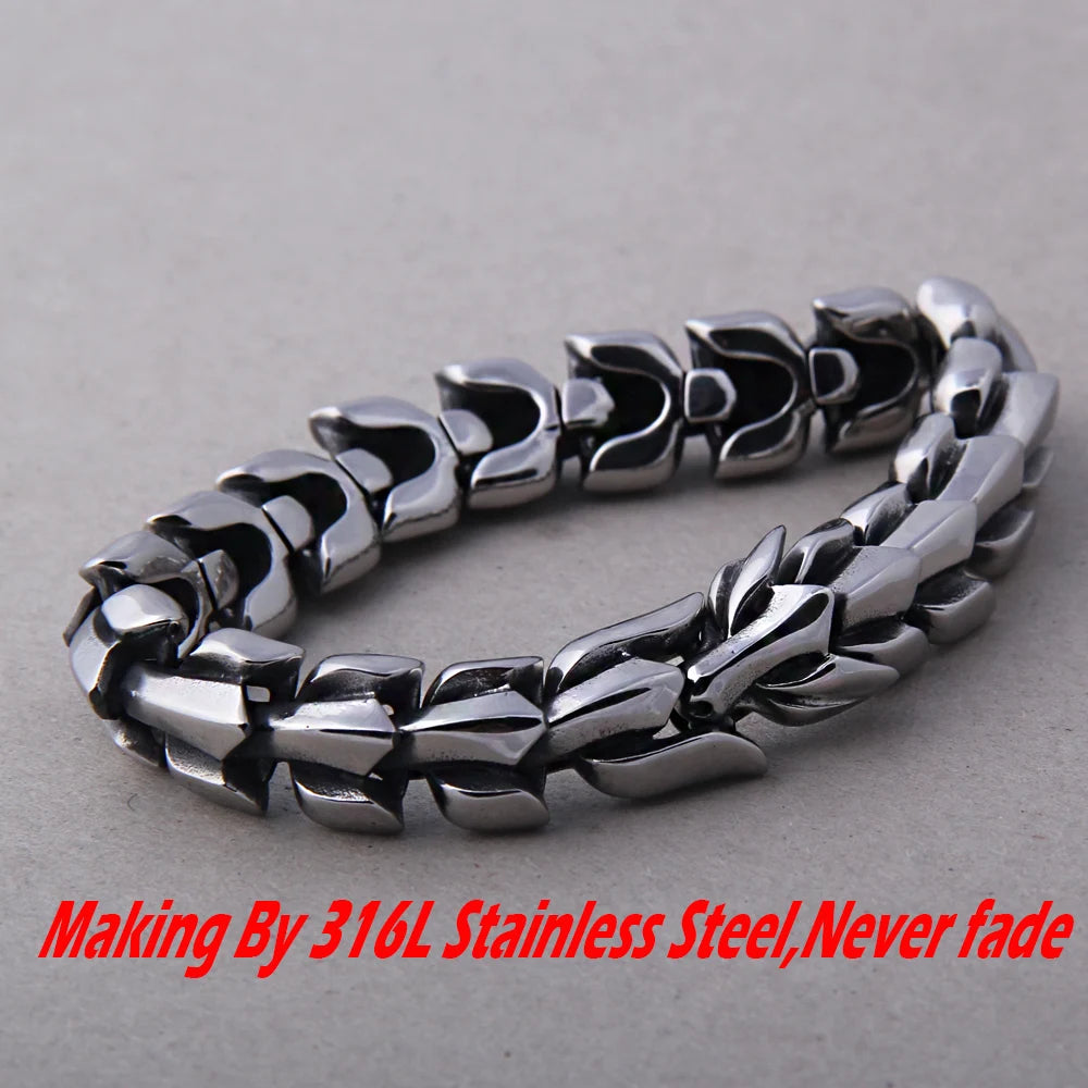 FZ Viking vintage Punk Stainless Steel Fashion Street Culture Bracelet - FZwear
