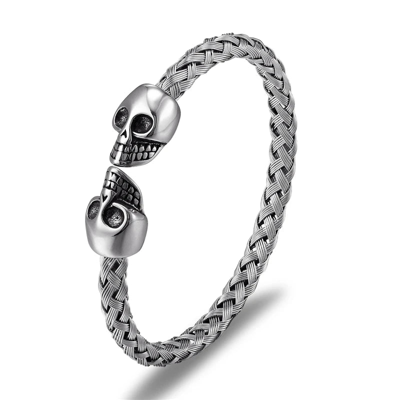 FZ Stainless Steel Titanium Adjustable Opening Cuff Bracelet - FZwear