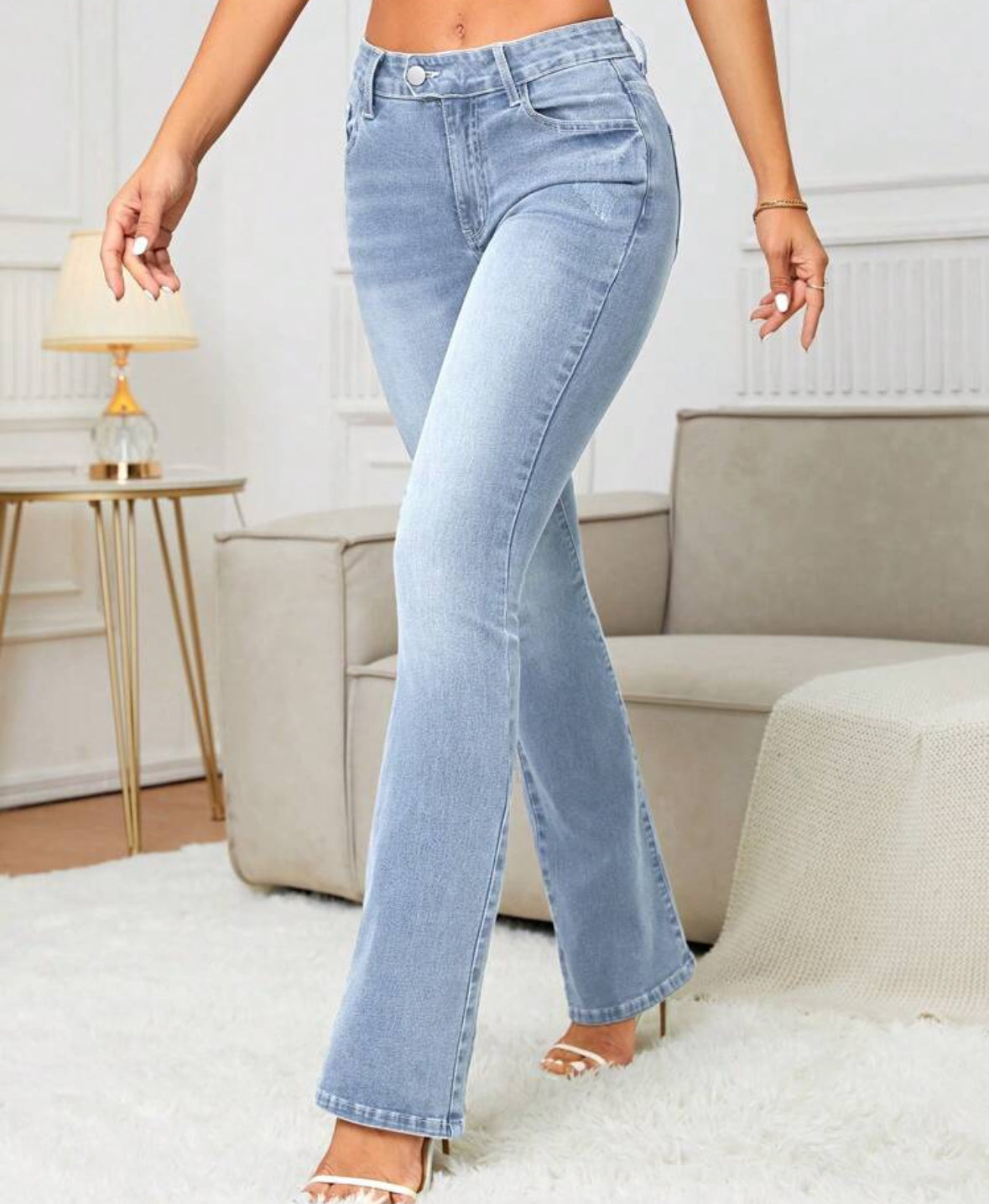 FZ Women's Casual Minimalist Denim Pants