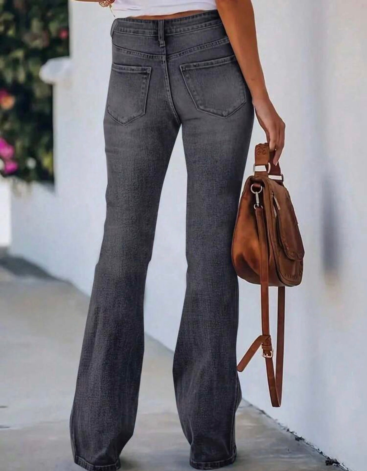 FZ WOmen's Faded Slim Fit Versatile Bootcut Denim Pants