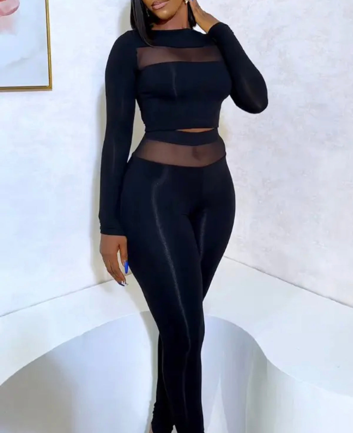 FZ Women's Sheer Mesh Pants Suit - FZwear