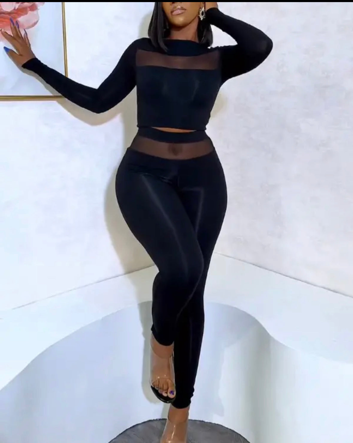 FZ Women's Sheer Mesh Pants Suit - FZwear