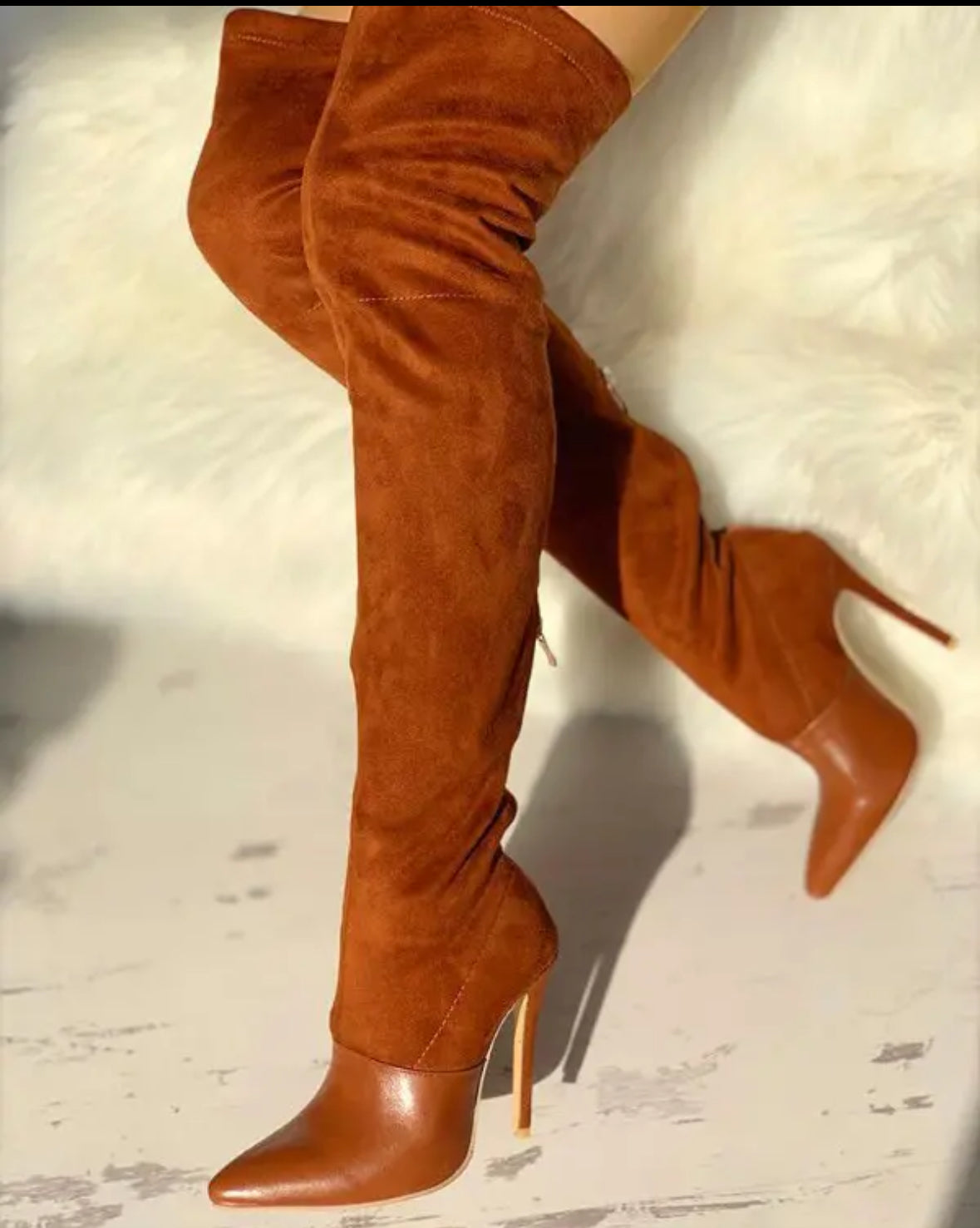 FZ Women's Pointed Toe Over The Knee Boots - FZwear