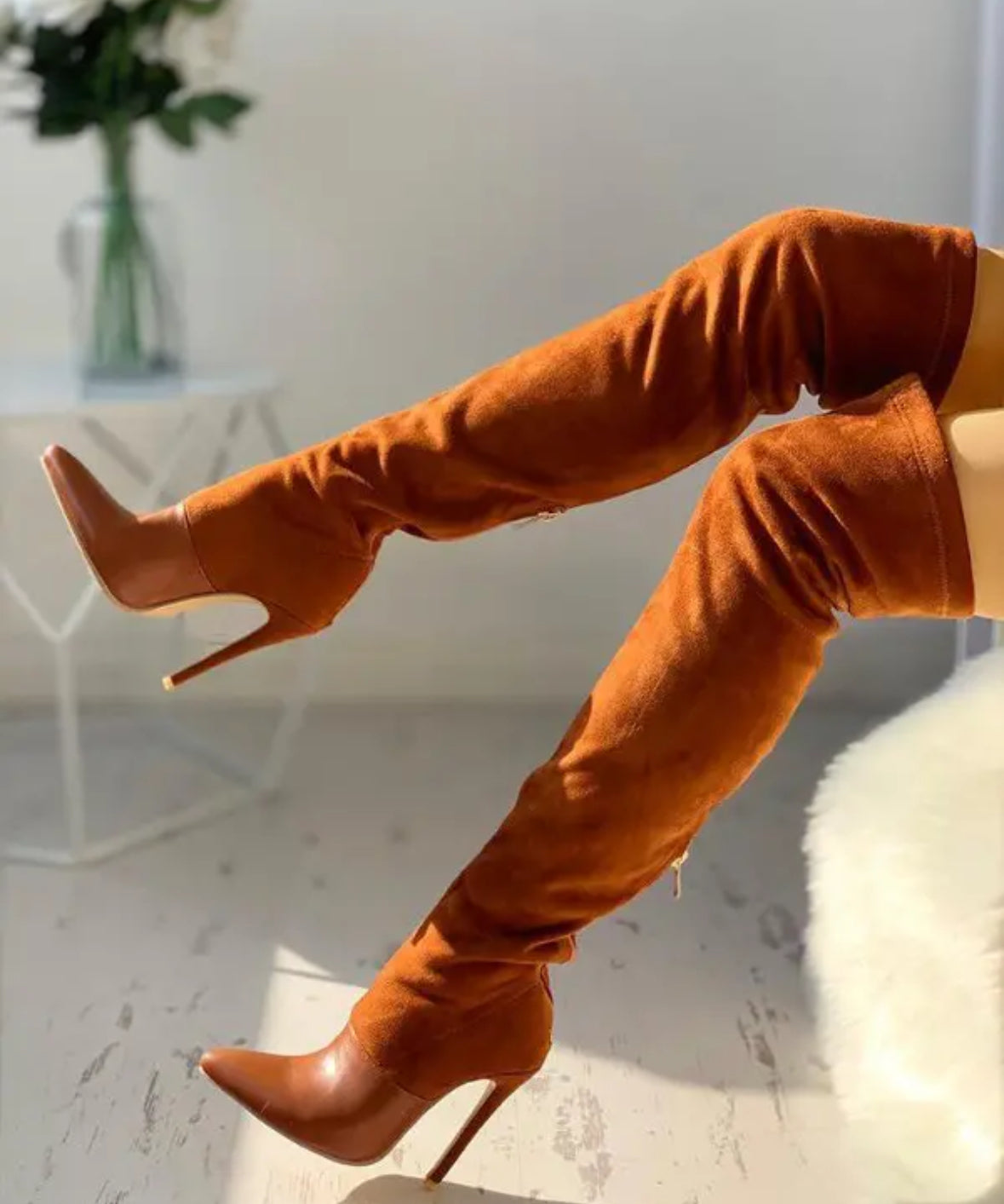 FZ Women's Pointed Toe Over The Knee Boots - FZwear