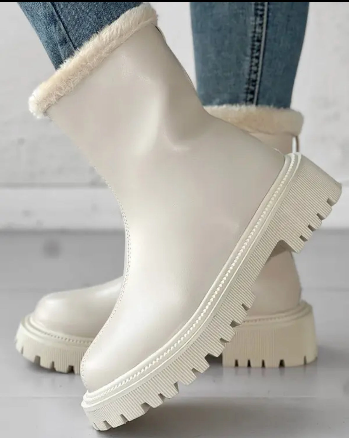 FZ Women's Zipper Design Fuzzy Winter Boots - FZwear