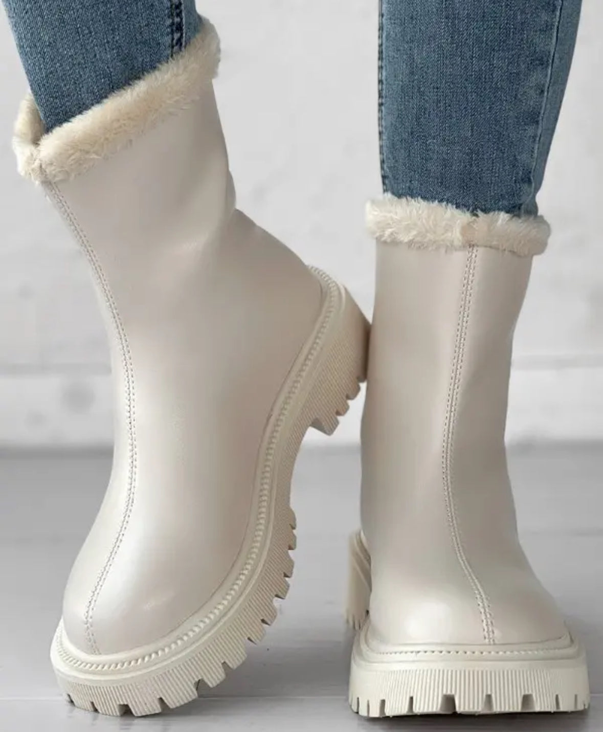 FZ Women's Zipper Design Fuzzy Winter Boots - FZwear