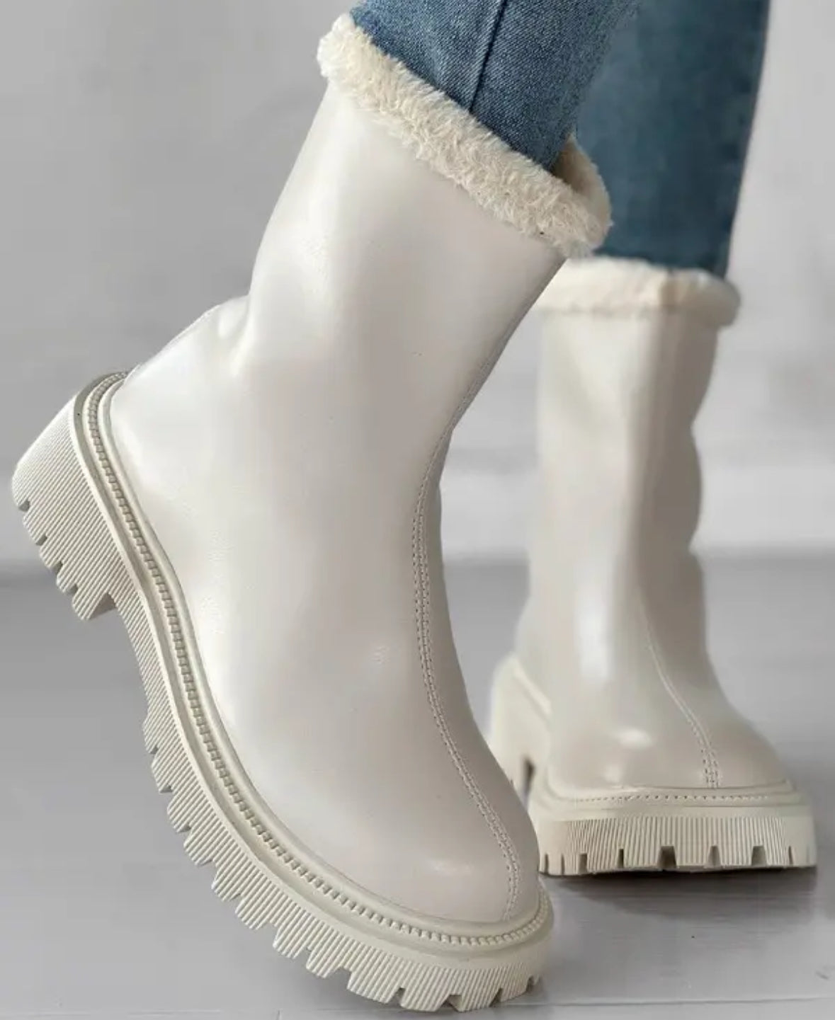 FZ Women's Zipper Design Fuzzy Winter Boots - FZwear