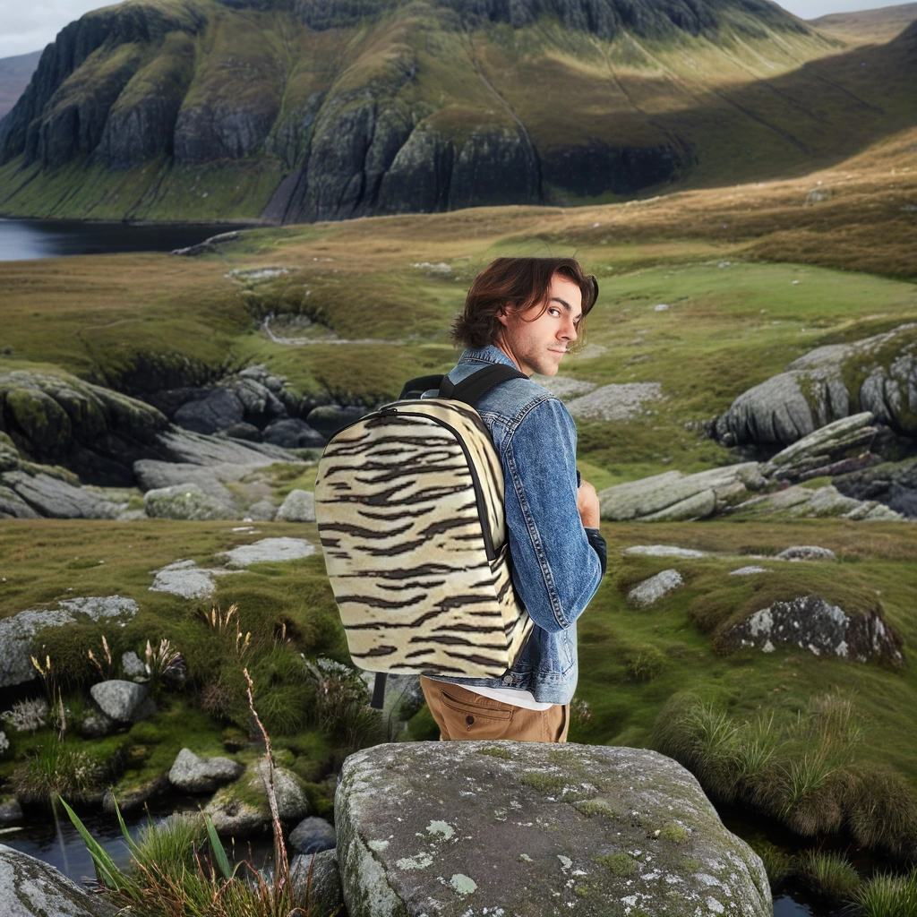 FZ AFRICAN TIGER PRINT Large Backpack - FZwear