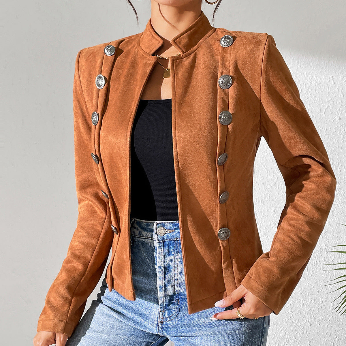 FZ Women's Slim Collared Stylish Jacket - FZwear