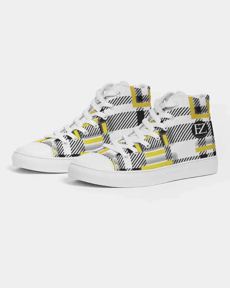PLAID FLITE TOO Men's Hightop Canvas Shoe Kin Custom