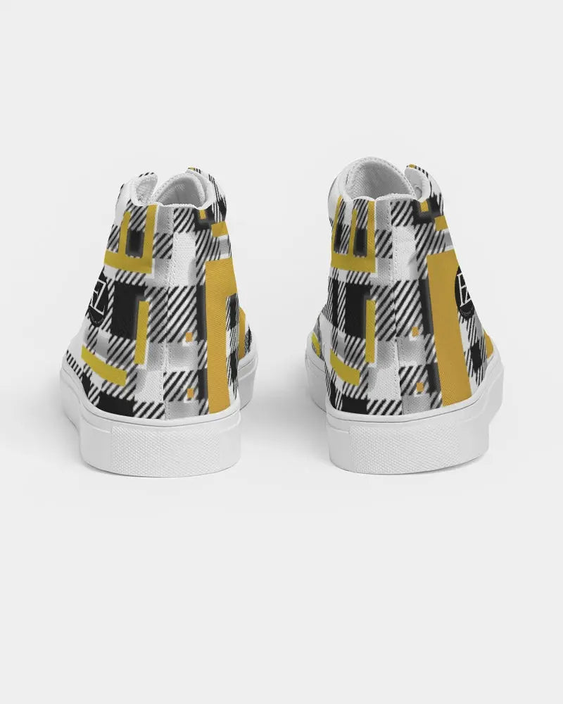 PLAID FLITE TOO Men's Hightop Canvas Shoe Kin Custom