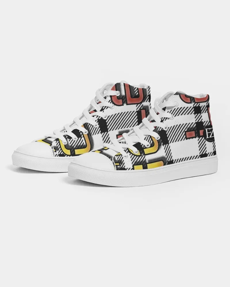 PLAID FLITE Women's Hightop Canvas Shoe Kin Custom
