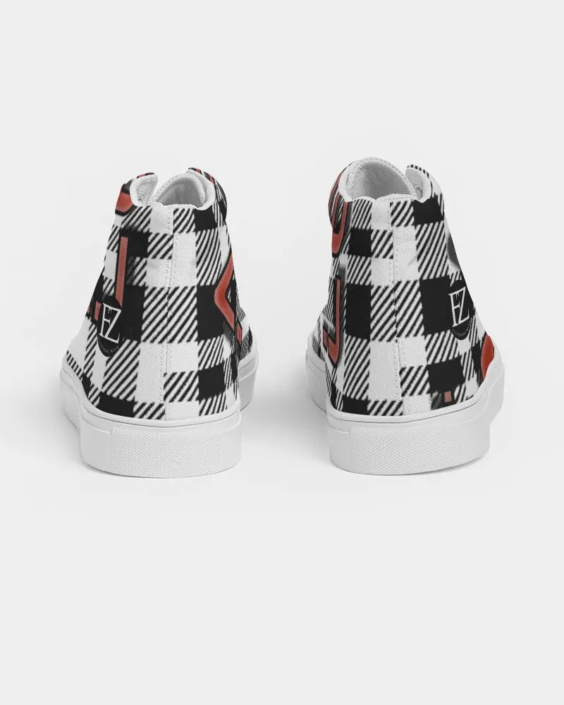 PLAID FLITE Women's Hightop Canvas Shoe Kin Custom