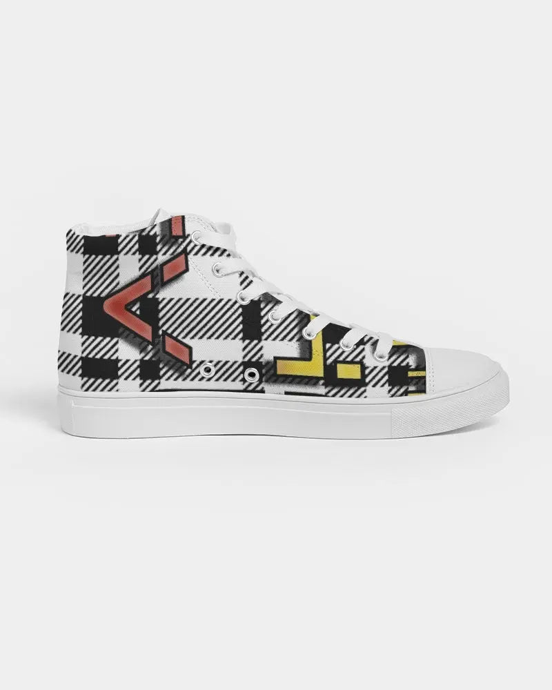 PLAID FLITE Women's Hightop Canvas Shoe Kin Custom