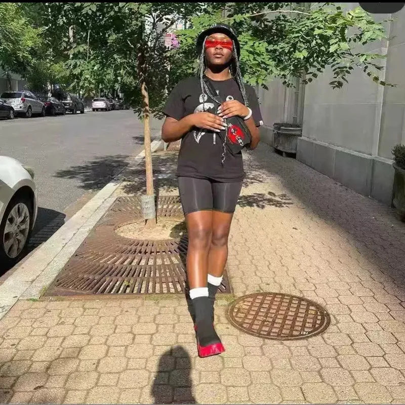 FZ Women's Thick-soled Casual Large Size Net Knitted Short Boot Shoes - FZwear