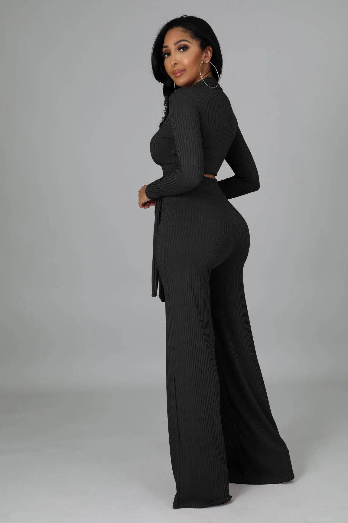 FZ Women's Knit Ribbed Sexy Sweater Pants Suit - FZwear