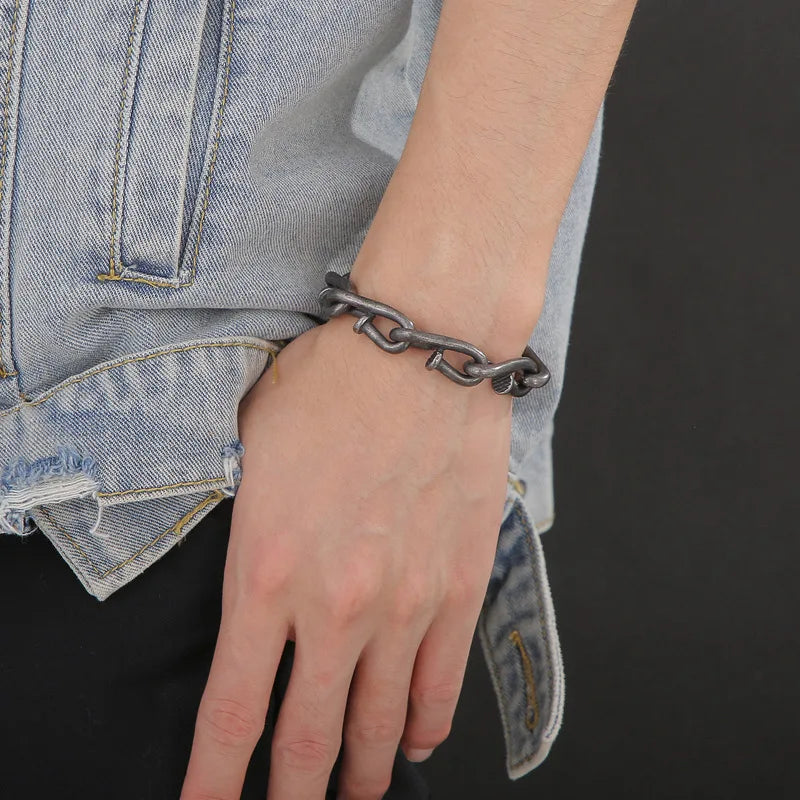 FZ Edgy 12mm Motorcycle Chain Stainless Steel Bracelet