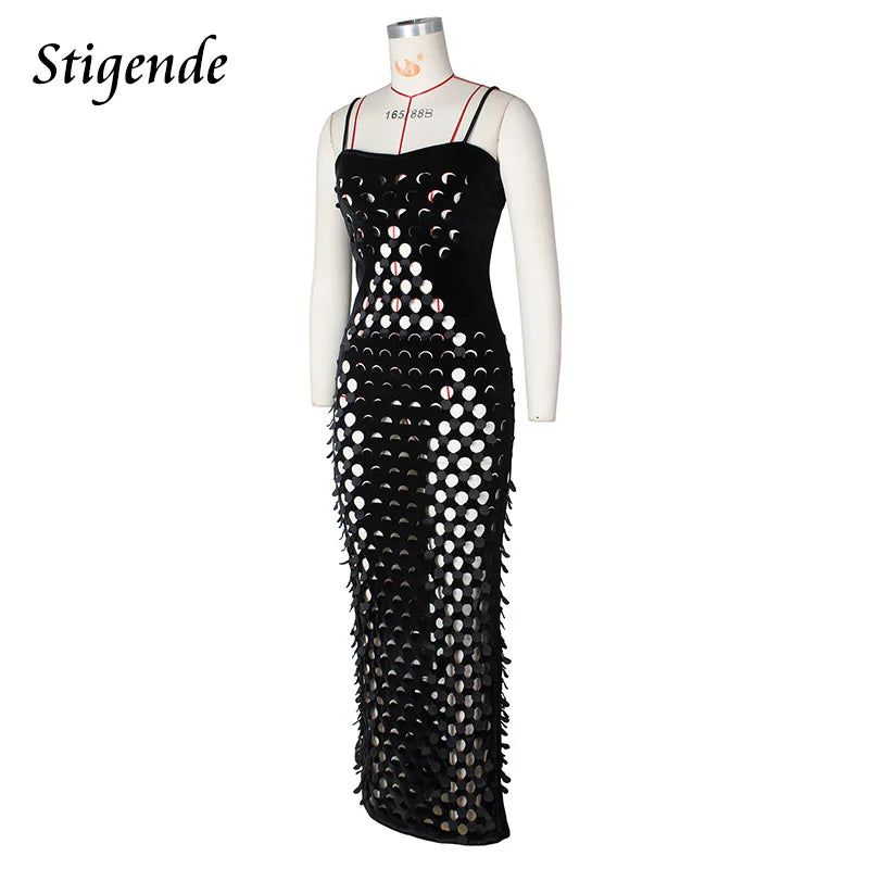 FZ Women's Sexy Hollow Out Fishnet Spaghetti Strap Swimsuit Cover up DSers