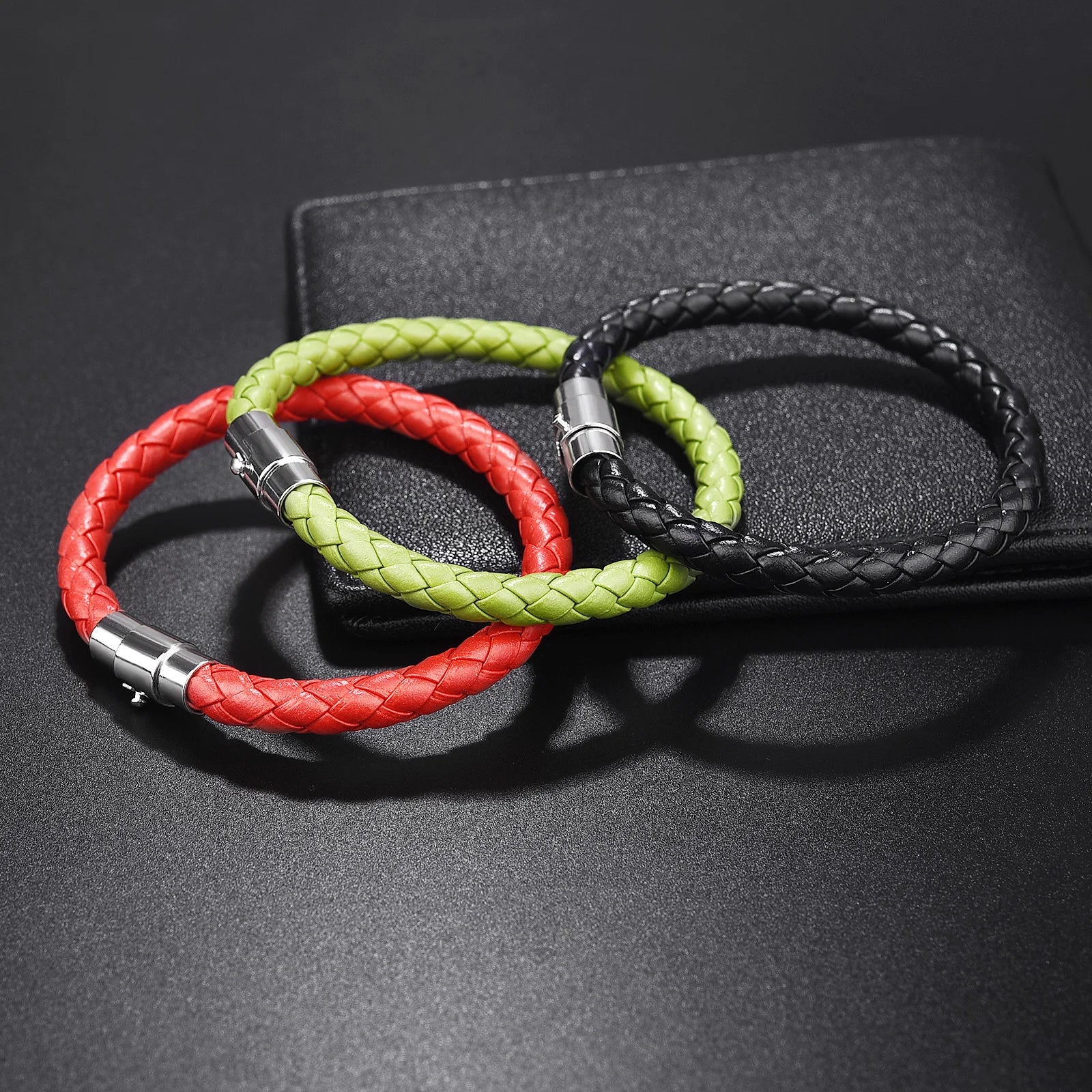 FZ Hand-Woven Leather Rope Magnetic Bracelet - FZwear